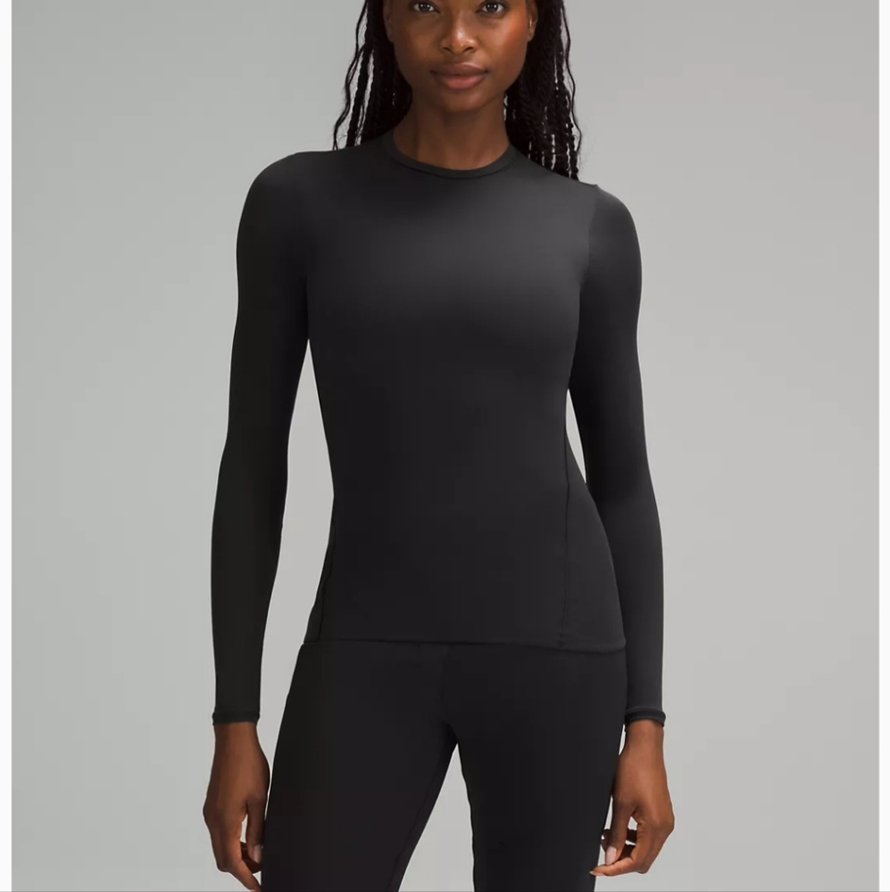 Lululemon Wundermost long sleeve, like new, size 6, black